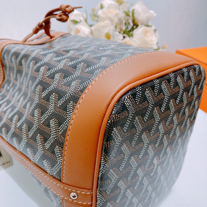 TW4575 Goyard 戈雅 水桶袋 Petit Flot Bucket Bag Brown-6