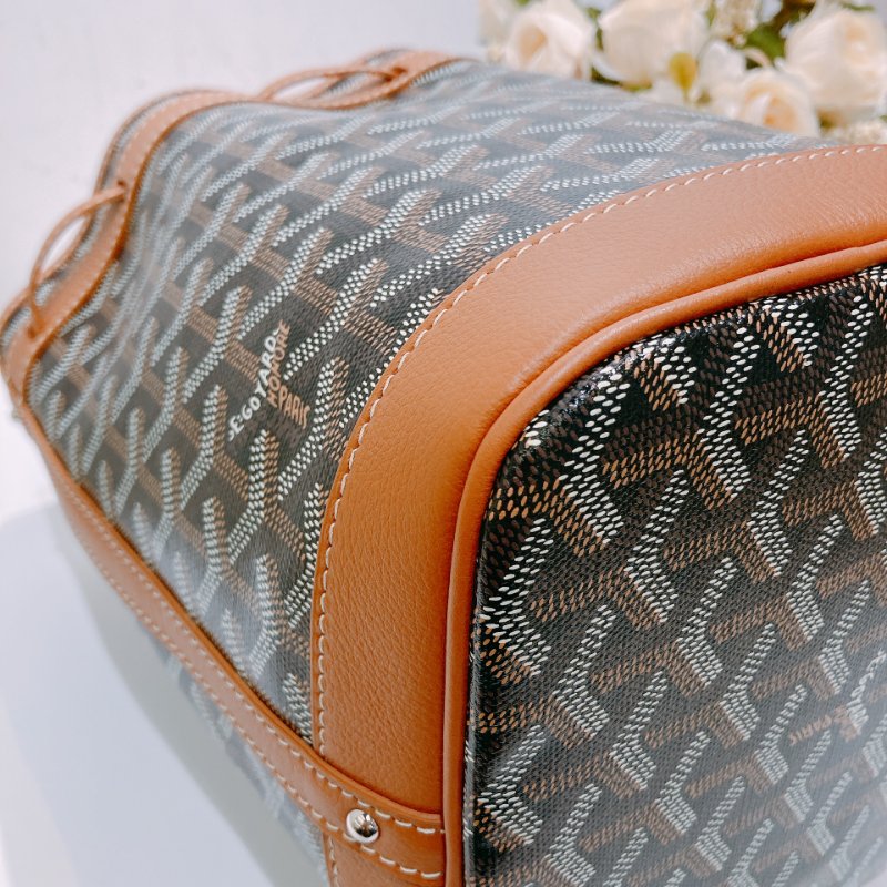 TW4575 Goyard 戈雅 水桶袋 Petit Flot Bucket Bag Brown-7