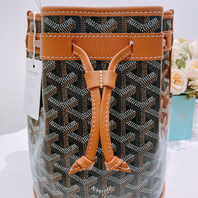 TW4575 Goyard 戈雅 水桶袋 Petit Flot Bucket Bag Brown-9
