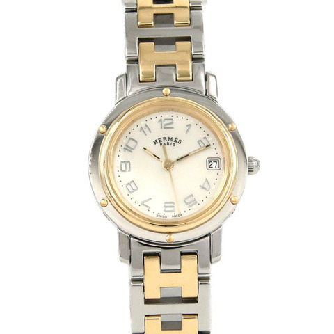 愛馬仕 Clipper Nacle 雙色 CL4.220 SSxGP 石英錶