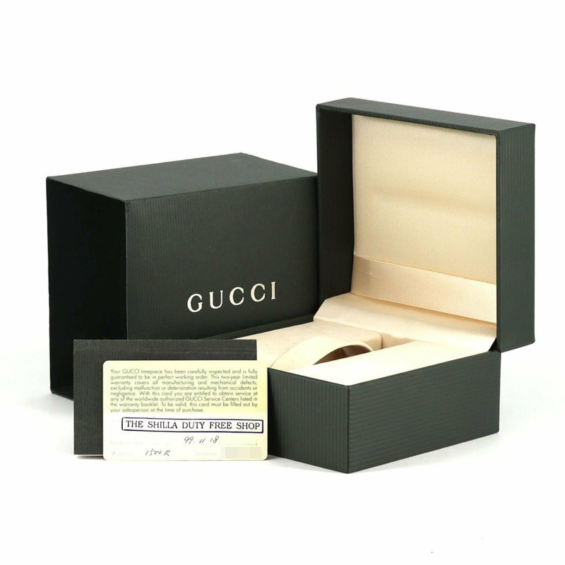 Gucci 1500L YA015527 不鏽鋼石英錶-7