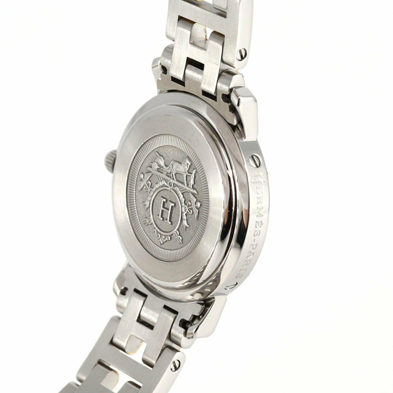 愛馬仕 Clipper 雙色 CL4.220 SSxGP 石英錶-5