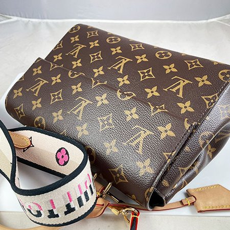 *奢華大道國際精品*【L3310】LV 原花 CLUNY 寬版背帶手提/斜背二用包(BB) M46372-2