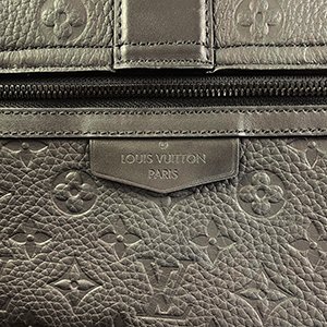 *奢華大道國際精品*【L3408】LV黑色牛皮壓紋S-Cape 郵差包M23741-8