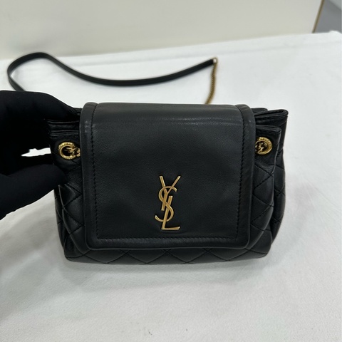 YSL/聖羅蘭 Nolita Mini 蘿莉塔 黑金 鏈條包