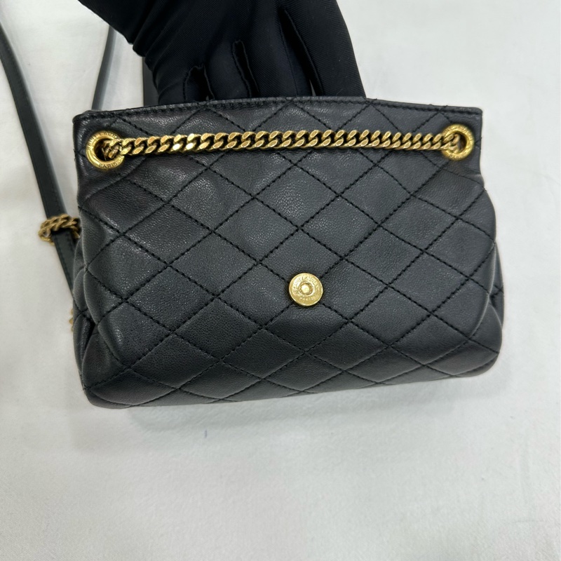 YSL/聖羅蘭 Nolita Mini 蘿莉塔 黑金 鏈條包-6