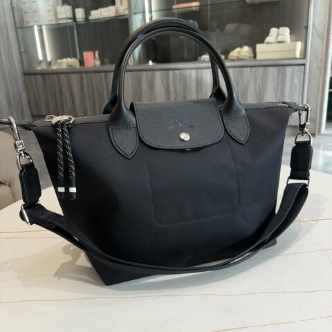 *SHIHNA名牌精品* LONGCHAMP Le Pliage Energy 黑色手提包 S號