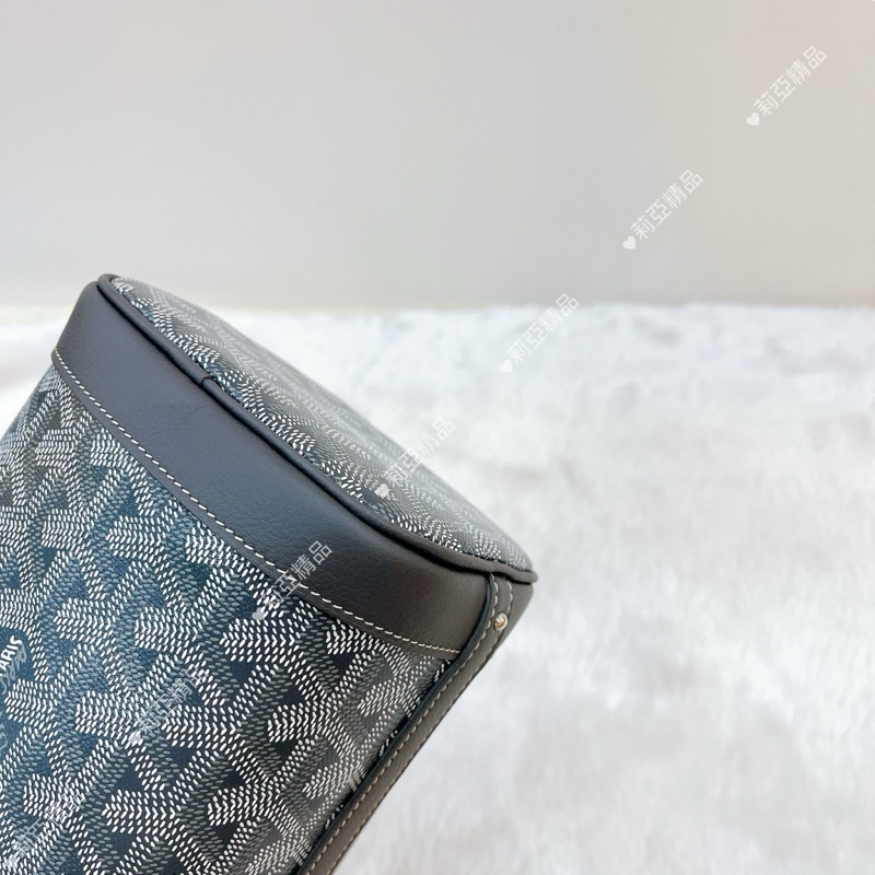 莉亞精品♡ Goyard mini 水桶 灰 九新美包-6