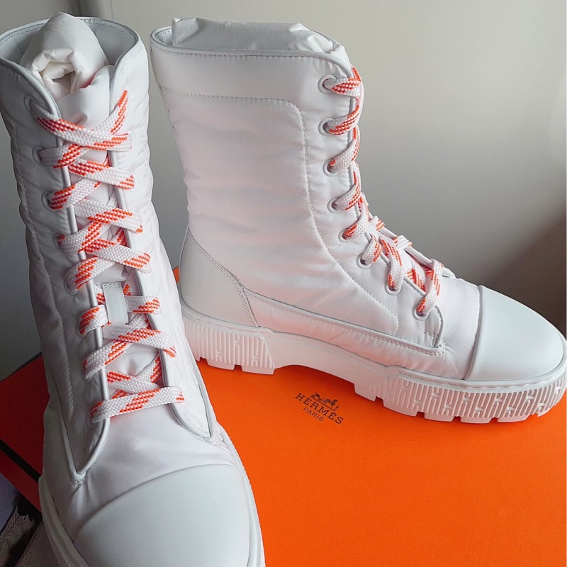 超輕盈好看的Hermès靴子 好清洗的防潑水面-5