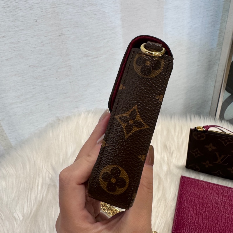 LV 老花三合一鏈包 晶片款-4