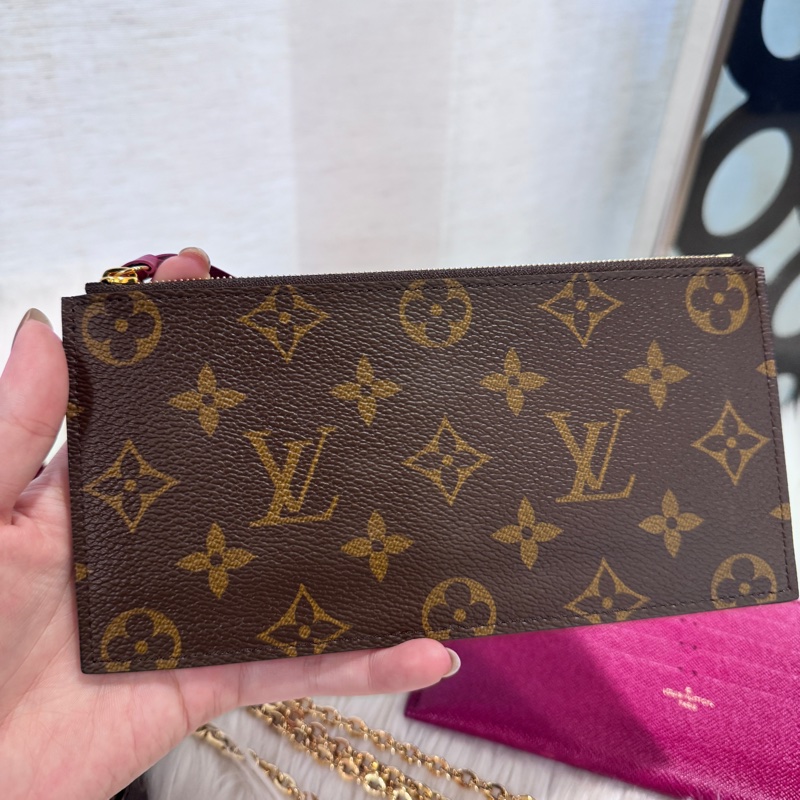 LV 老花三合一鏈包 晶片款-9