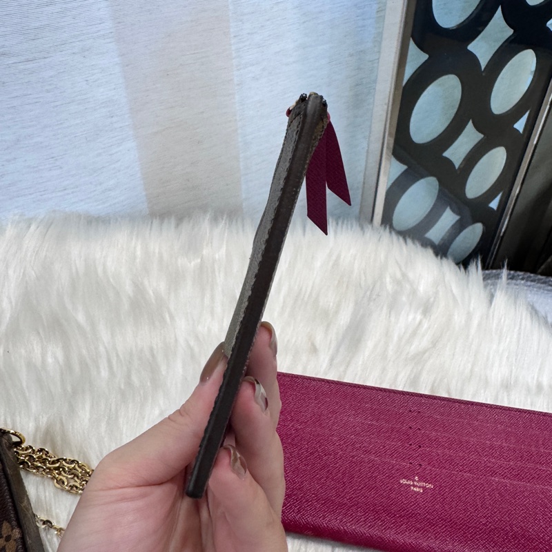 LV 老花三合一鏈包 晶片款-11