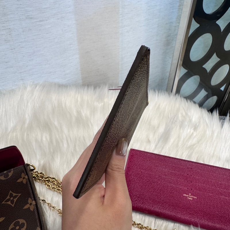 LV 老花三合一鏈包 晶片款-12