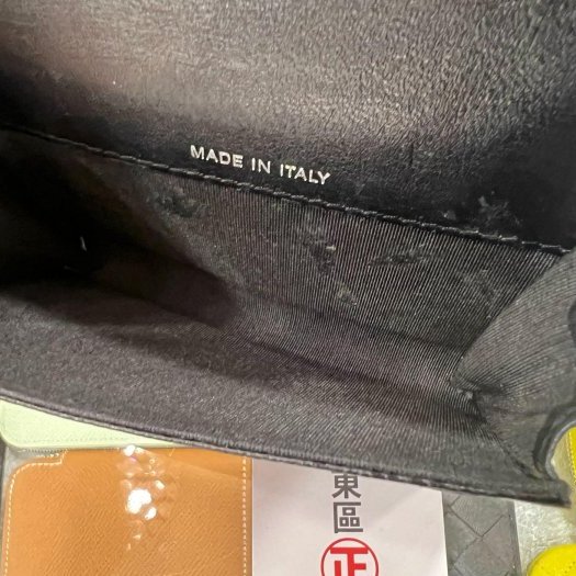 東區正精品㊣CHANEL Vintage 香奈兒黑色牛皮大雙C LOGO釦子零錢包 RZ4118-3