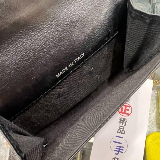 東區正精品㊣CHANEL Vintage 香奈兒黑色牛皮大雙C LOGO釦子零錢包 RZ4118-4