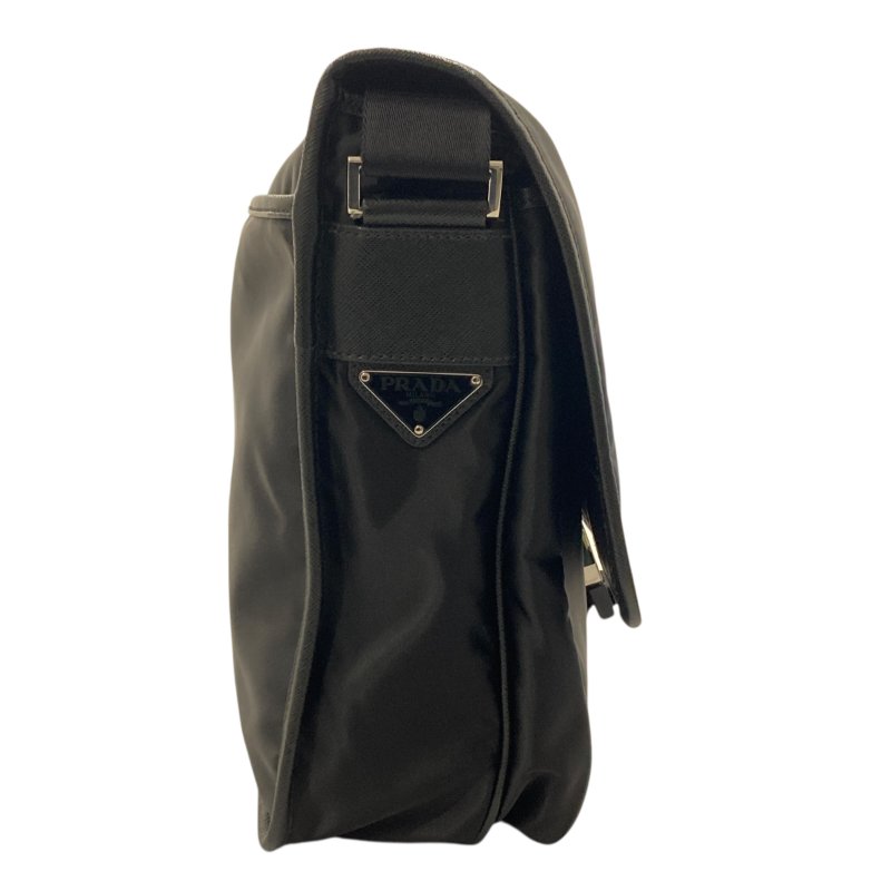 PRADA 普拉達 2VD166 斜背包 尼龍 黑色 銀釦-3