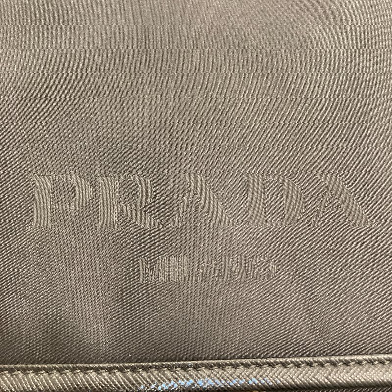 PRADA 普拉達 2VD166 斜背包 尼龍 黑色 銀釦-12