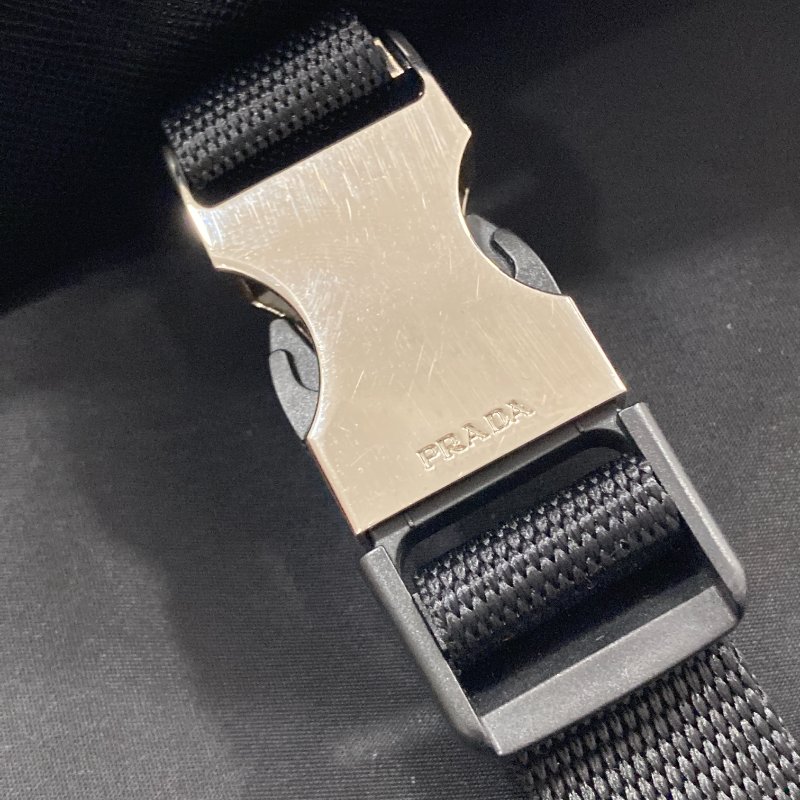 PRADA 普拉達 2VD166 斜背包 尼龍 黑色 銀釦-15