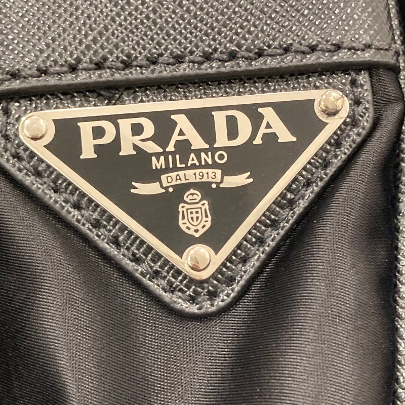 PRADA 普拉達 2VD166 斜背包 尼龍 黑色 銀釦-19