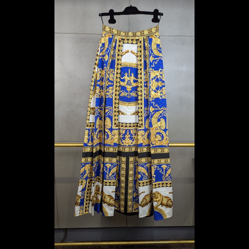莉亞精品♡VERSACE 印花長裙 尺碼40 近新美品-1