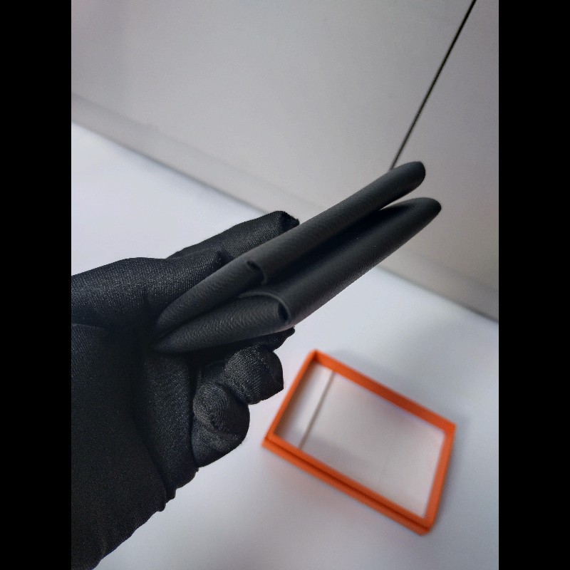 Hermes 黑皮雙層小夾 Calvi Duo-6