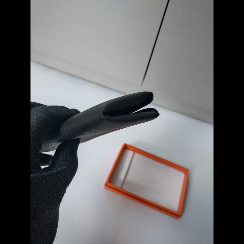 Hermes 黑皮雙層小夾 Calvi Duo-7