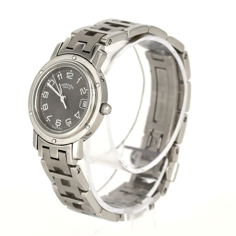 愛馬仕 Clipper CL4.210 不鏽鋼石英錶-1