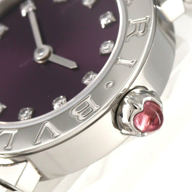 寶格麗 12P 限量版 BB23S 103698 不鏽鋼石英腕錶-3