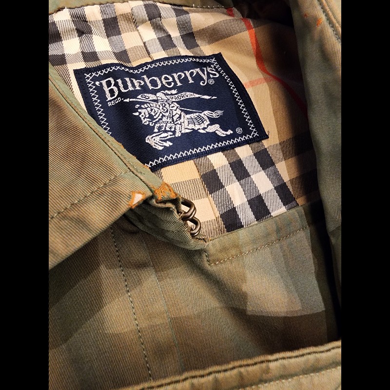 甜價/日本vintage Burberry 風衣-11