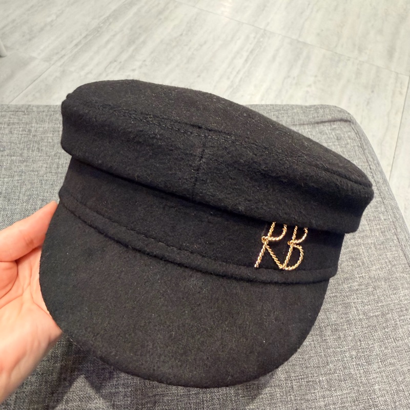 RB Ruslan Baginskiy 毛呢報童帽 黑S-11