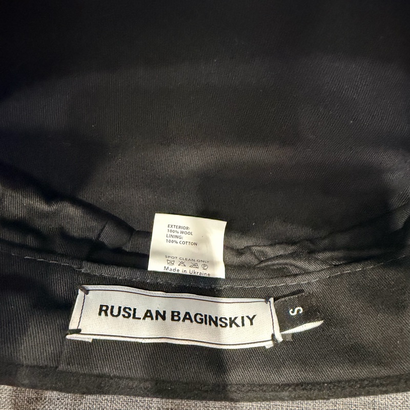 RB Ruslan Baginskiy 毛呢報童帽 黑S-14