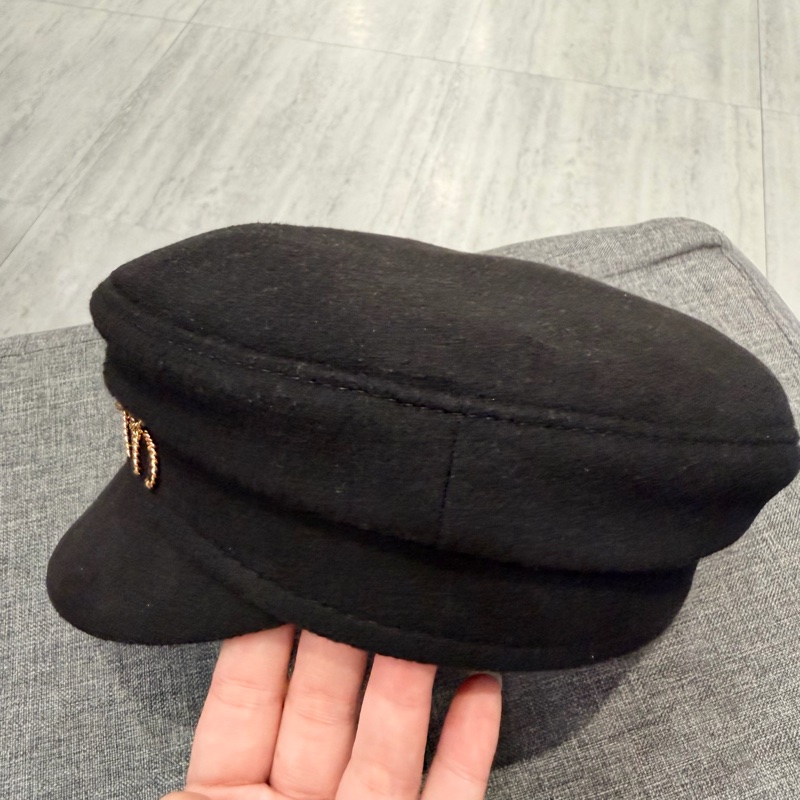 RB Ruslan Baginskiy 毛呢報童帽 黑S-6