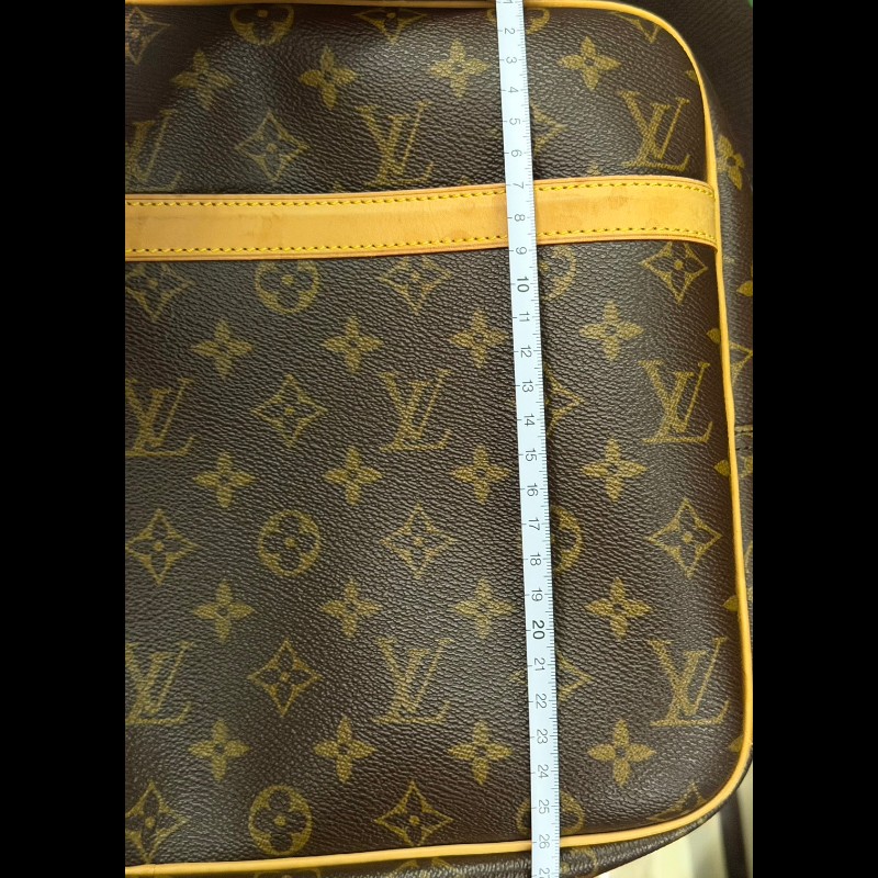【LOUIS VUITTON LV 路易威登】 M45252傳統老花帆布 Reporter GM 肩背包(大記者包)-3
