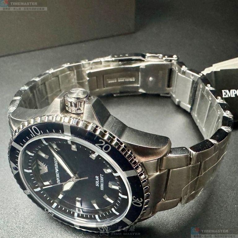 ARMANI手錶,編號AR00081,42mm銀錶殼,銀色錶帶款-5