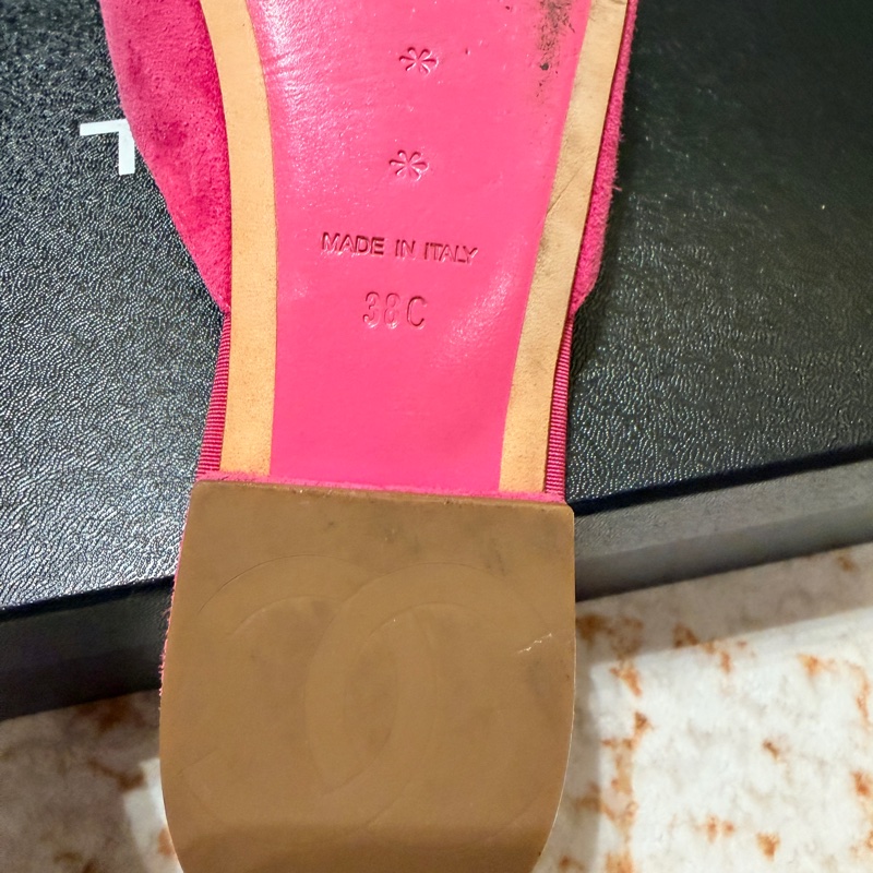 香奈兒CHANEL山茶花拖鞋涼鞋~出清-7