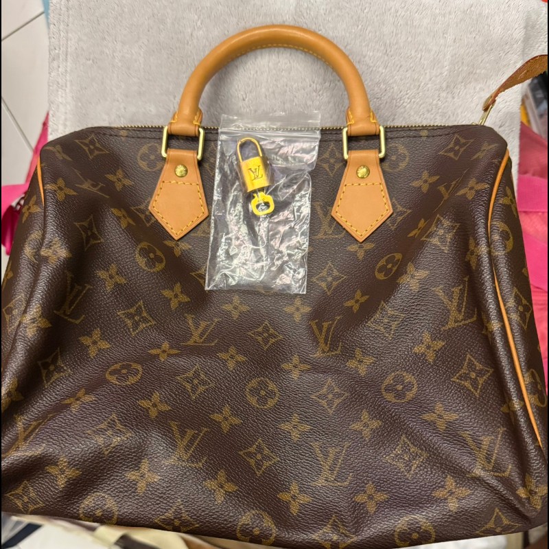 LOUISE VUITTON傳統老花 Speedy30 波士頓包手提包-1