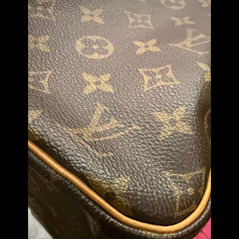 LOUISE VUITTON傳統老花 Speedy30 波士頓包手提包-9