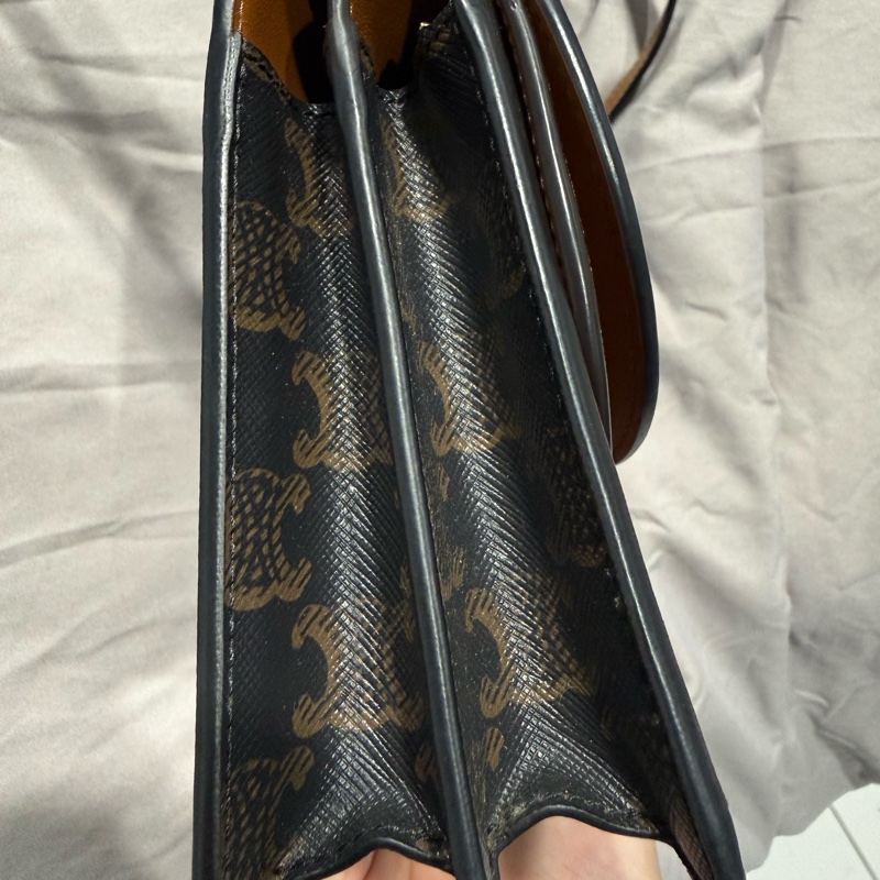 CELINE經典TRIOMPHE 老花雙層 WOC-5