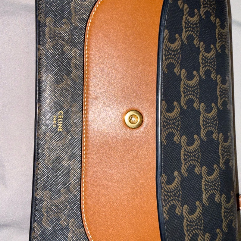 CELINE經典TRIOMPHE 老花雙層 WOC-9