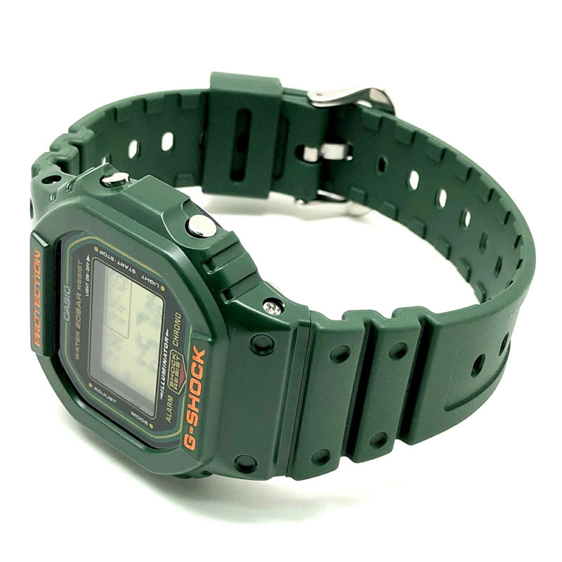 G-SHOCK 卡西歐手錶 DW-5600RB-3 復刻版 綠色速度初始配色復刻版 DW-5600B-3 型號於 2021 年 10 月發布-4