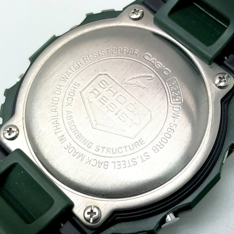 G-SHOCK 卡西歐手錶 DW-5600RB-3 復刻版 綠色速度初始配色復刻版 DW-5600B-3 型號於 2021 年 10 月發布-7