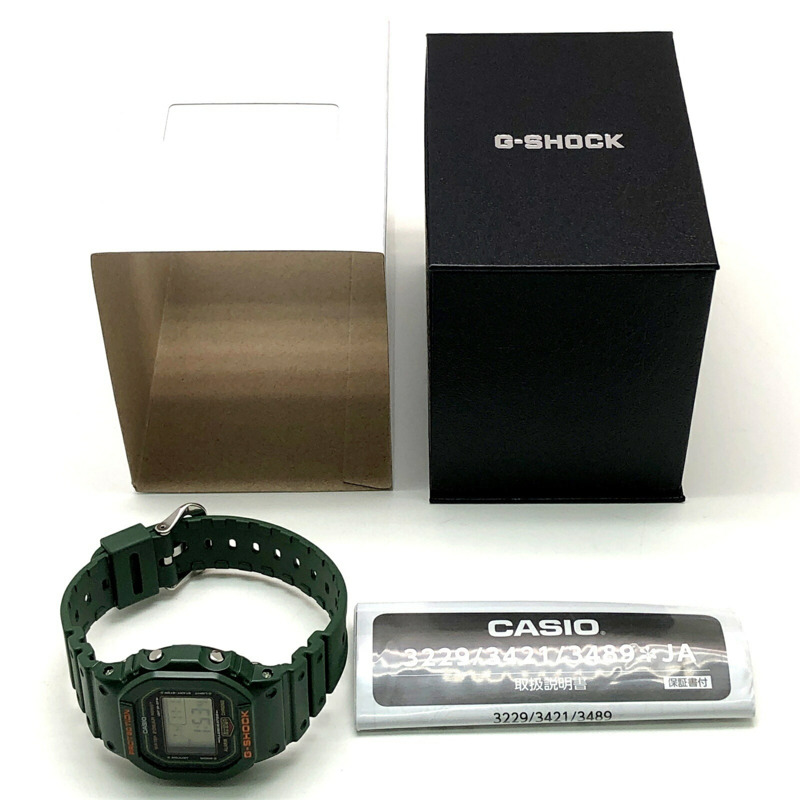 G-SHOCK 卡西歐手錶 DW-5600RB-3 復刻版 綠色速度初始配色復刻版 DW-5600B-3 型號於 2021 年 10 月發布-9