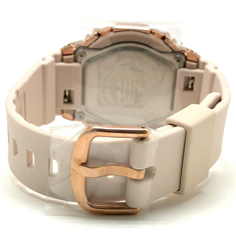 卡西歐 G-SHOCK 手錶 GM-S2100PG-4A 金屬錶殼 中型緊湊型 橡木八角形錶殼 雙 LED 照明 粉金 IP 錶盤 指針/數位雙顯 2023 年 8 月發布-5