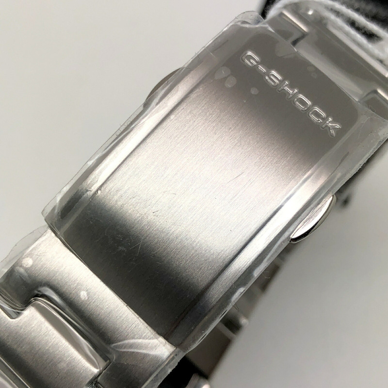 卡西歐 G-SHOCK 手錶 GMW-B5000D-1 全金屬銀色電波太陽能藍牙手機連接 LED 背光旋入式後蓋,2018 年 4 月發布-4