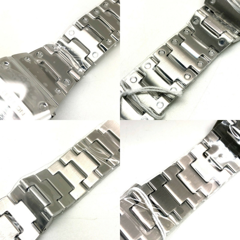 卡西歐 G-SHOCK 手錶 GMW-B5000D-1 全金屬銀色電波太陽能藍牙手機連接 LED 背光旋入式後蓋,2018 年 4 月發布-5