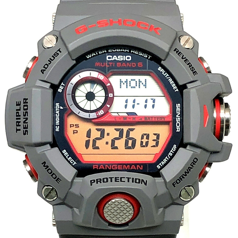 卡西歐 G-SHOCK GW-9400KJ-8 RANGEMAN EARTHWATCH 2014 年 Rangeman Earthwatch 亞洲龍魚電波太陽能三重感應器（高度、氣壓、方向、溫度測量）LED 背光，六月發布-0
