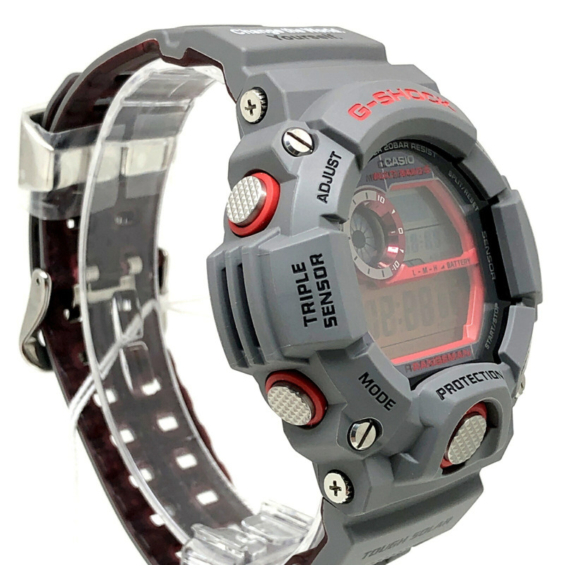 卡西歐 G-SHOCK GW-9400KJ-8 RANGEMAN EARTHWATCH 2014 年 Rangeman Earthwatch 亞洲龍魚電波太陽能三重感應器（高度、氣壓、方向、溫度測量）LED 背光，六月發布-1