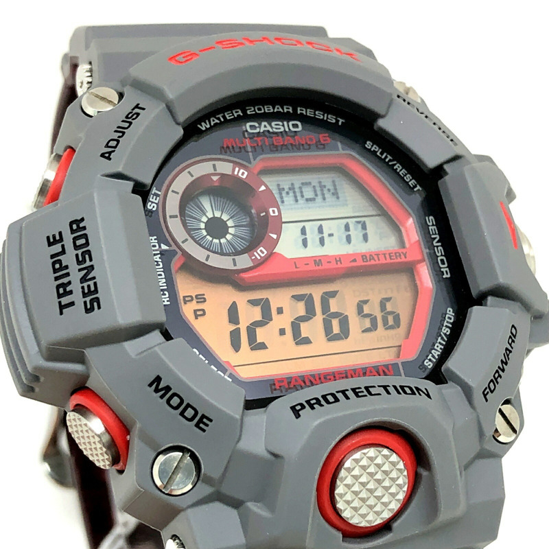 卡西歐 G-SHOCK GW-9400KJ-8 RANGEMAN EARTHWATCH 2014 年 Rangeman Earthwatch 亞洲龍魚電波太陽能三重感應器（高度、氣壓、方向、溫度測量）LED 背光，六月發布-3