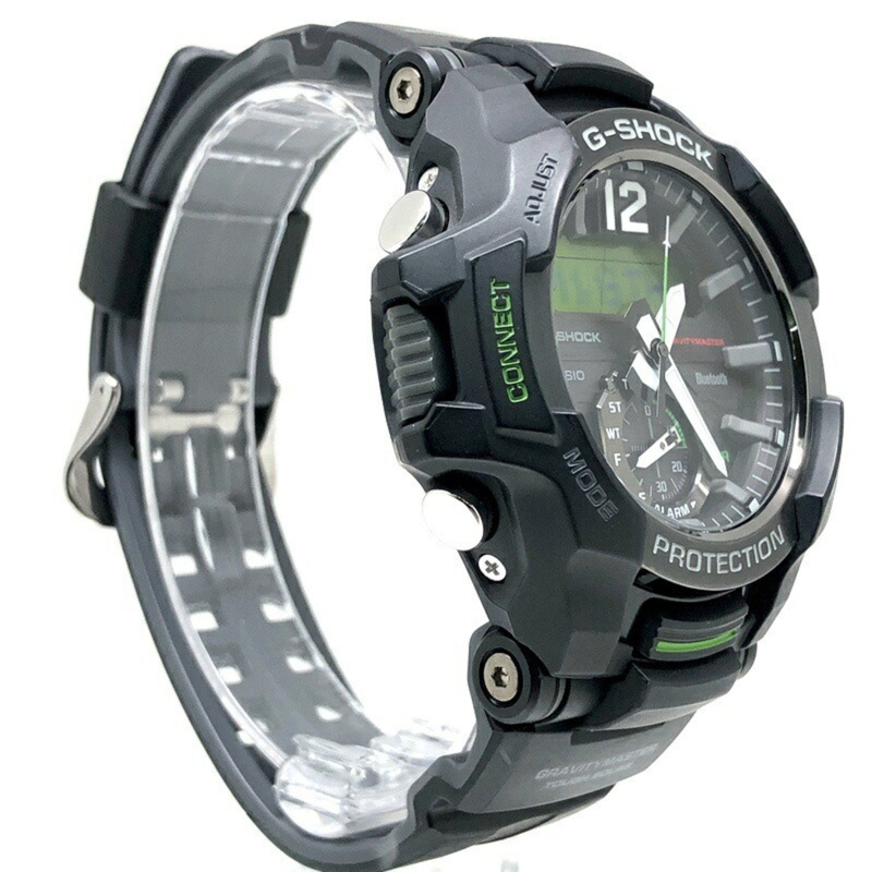 Casio G-SHOCK GR-B100-1A3 GRAVITYMASTER 強韌太陽能藍牙手機連接雙 LED 背光指針航空飛行員腕錶，2018 年 7 月發布-1