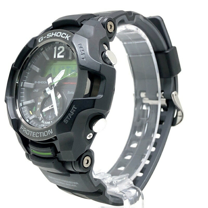 Casio G-SHOCK GR-B100-1A3 GRAVITYMASTER 強韌太陽能藍牙手機連接雙 LED 背光指針航空飛行員腕錶，2018 年 7 月發布-2